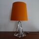 Daum France 1960 crystal lamp signed and labeled - 46 cm