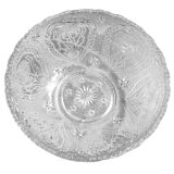 Vintage glass salad bowl