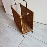 Rattan door reviews with iron frame 50s/60s