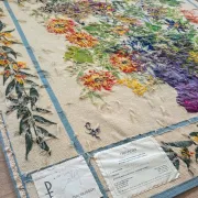 Aubusson tapestry "The Black Trellis" by Odette Caly — Pinto Workshops