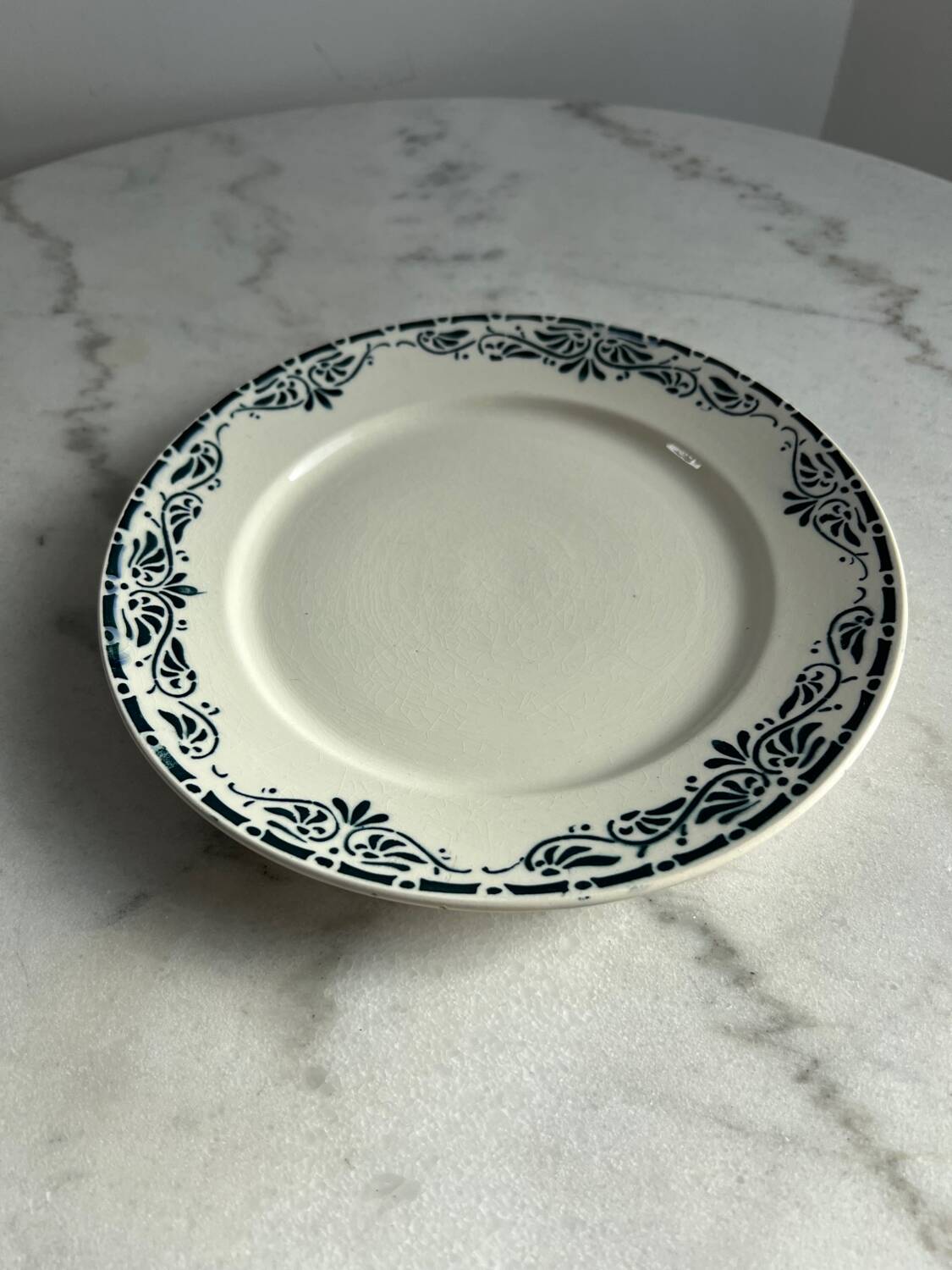 Assiette à dessert Badonviller modèle Sousse, France