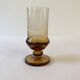 Art Deco liqueur set in amber glass