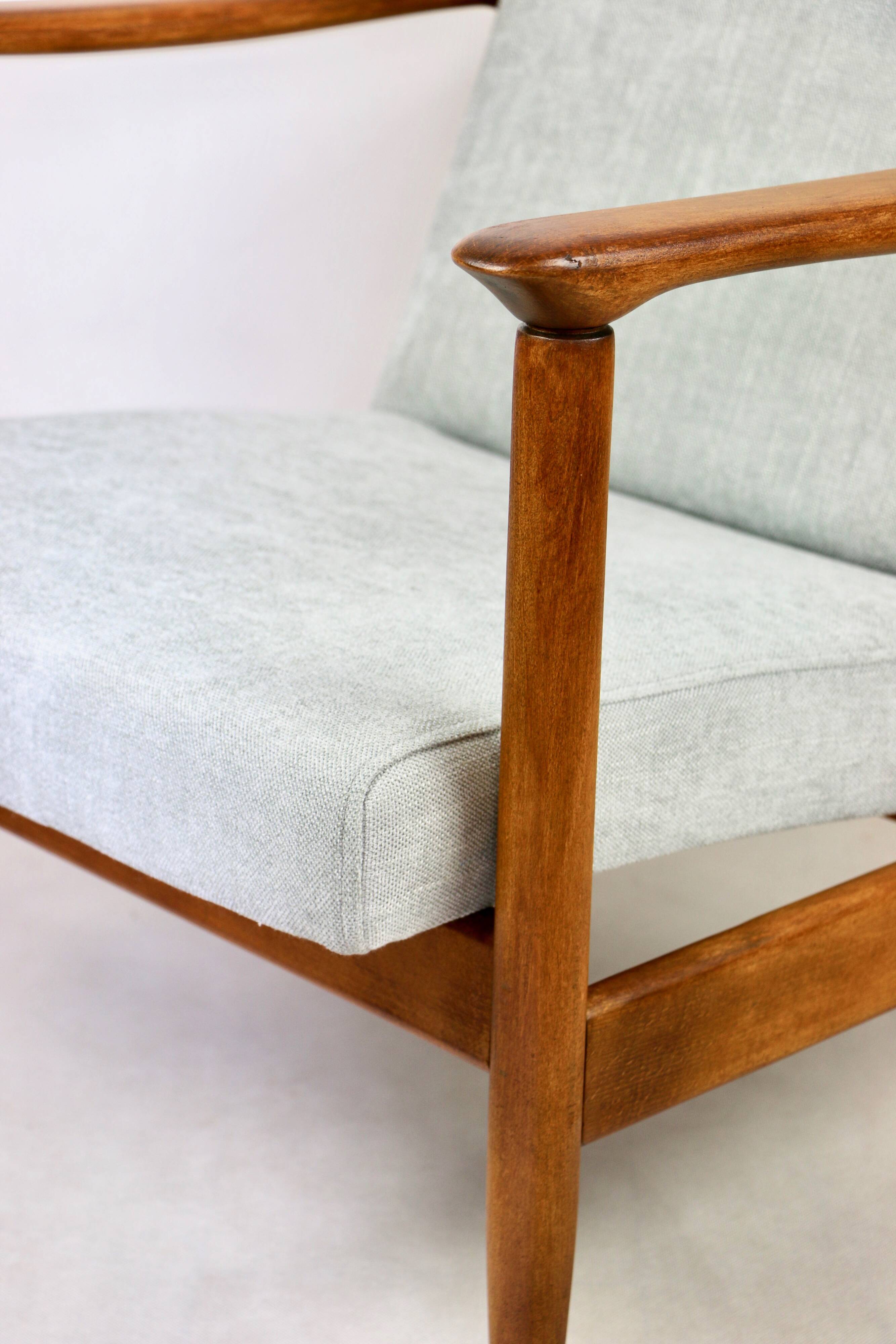 Light Blue GFM-142 Armchair by Edmund Homa, 1970s