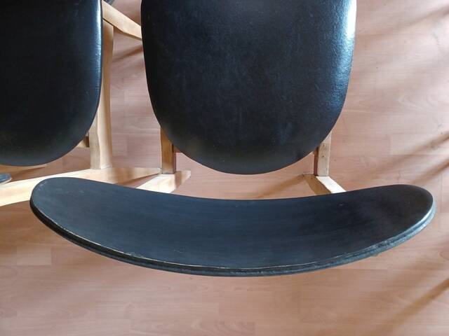 6 chaises vintage scandinave en teck années 1960