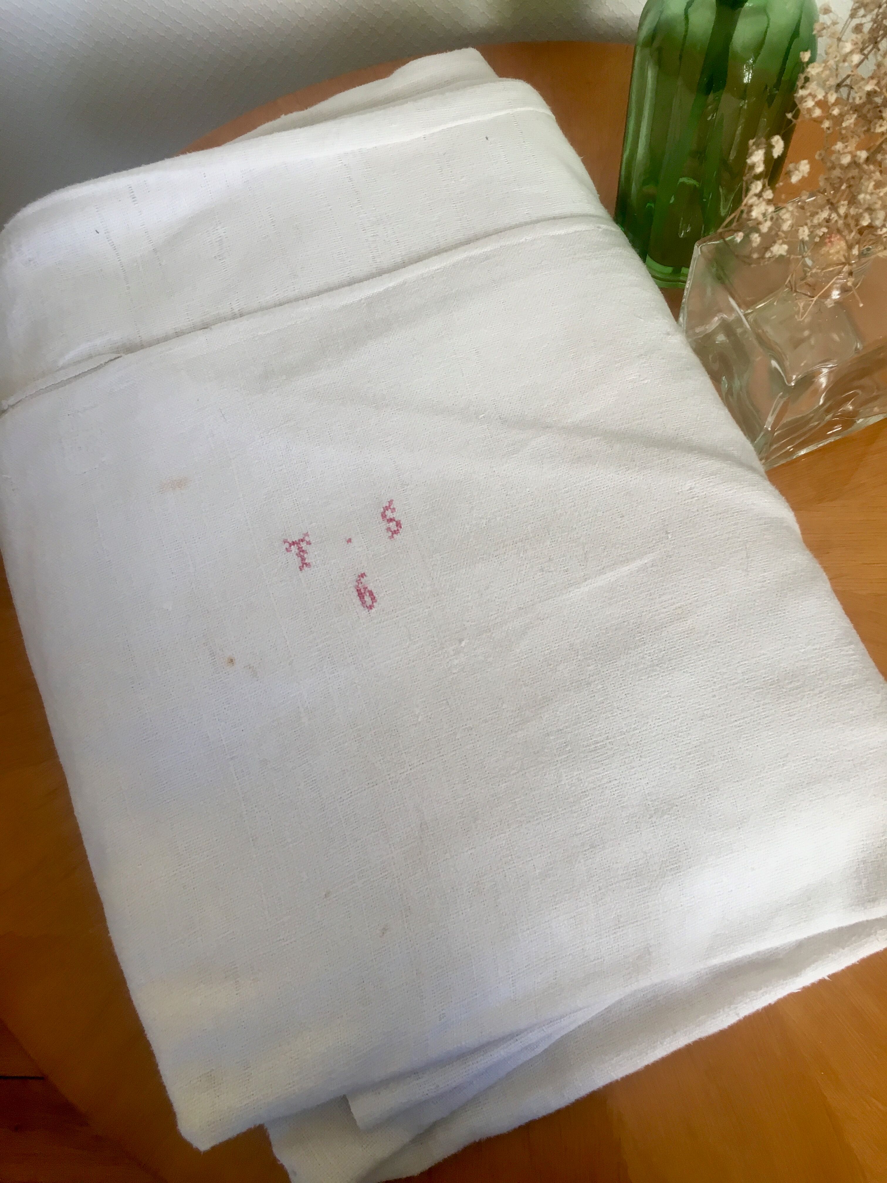 Ancient embroidered hemp sheet