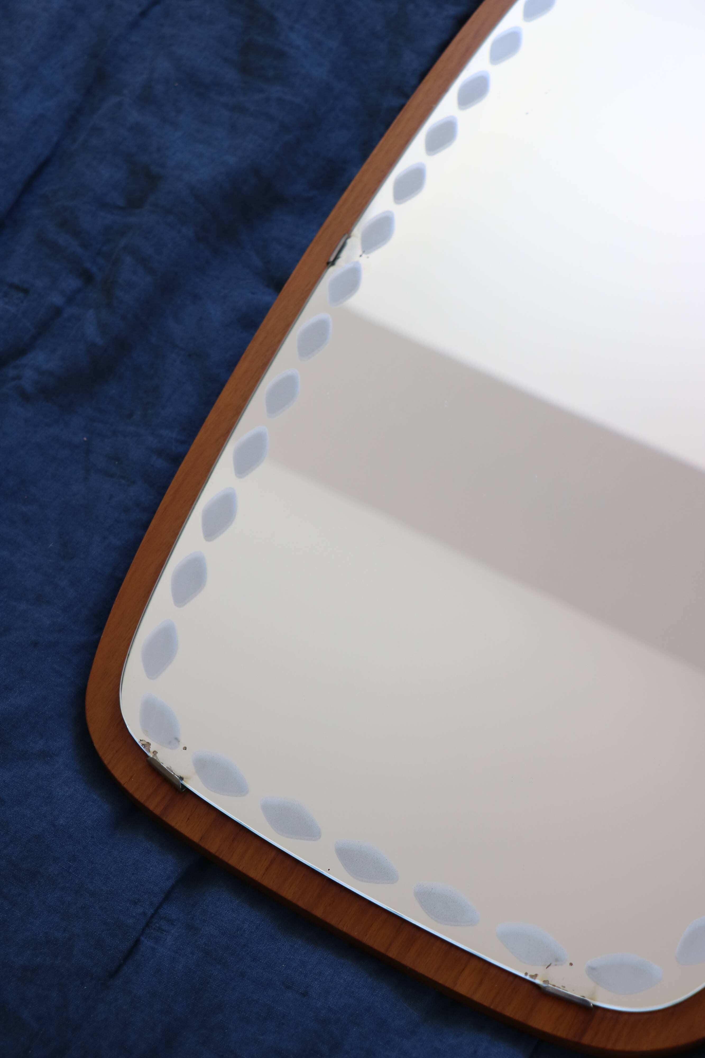 Teak mirror, Sweden, AB Nybrofabriken, Fröseke, 1960