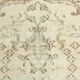 Soft Beige Neutral Vintage Oushak Carpert Rug, 222x330 Cm