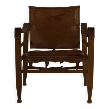 Fauteuil safari des années soixante par Aage Bruun & fils Danemark