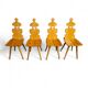 Cepelia Tiroler chairs / table / set of 5 / Poland 1960s / marked