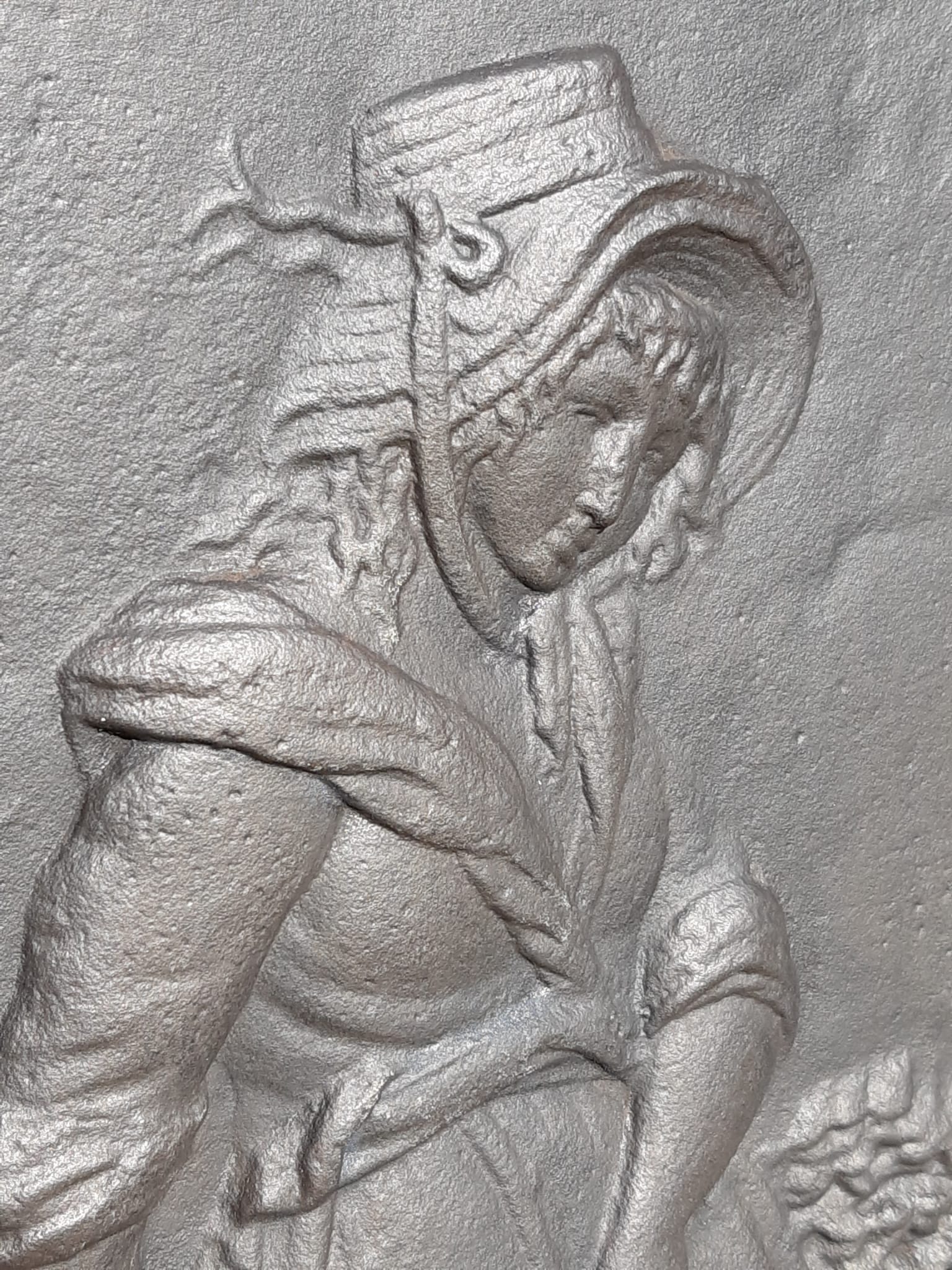 Nineteenth century fireplace plate