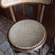 Paire de tabourets de bar en rotin
