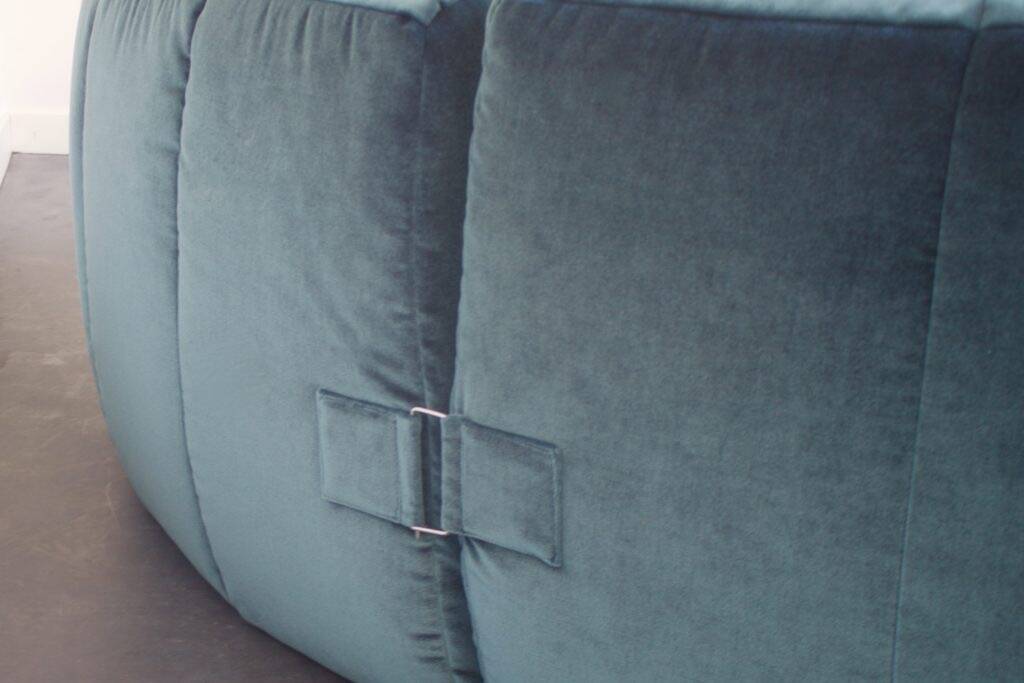 Rare and Exceptional 'Gilda' Circle Sofa in Velvet by Michel Ducaroy, 1972