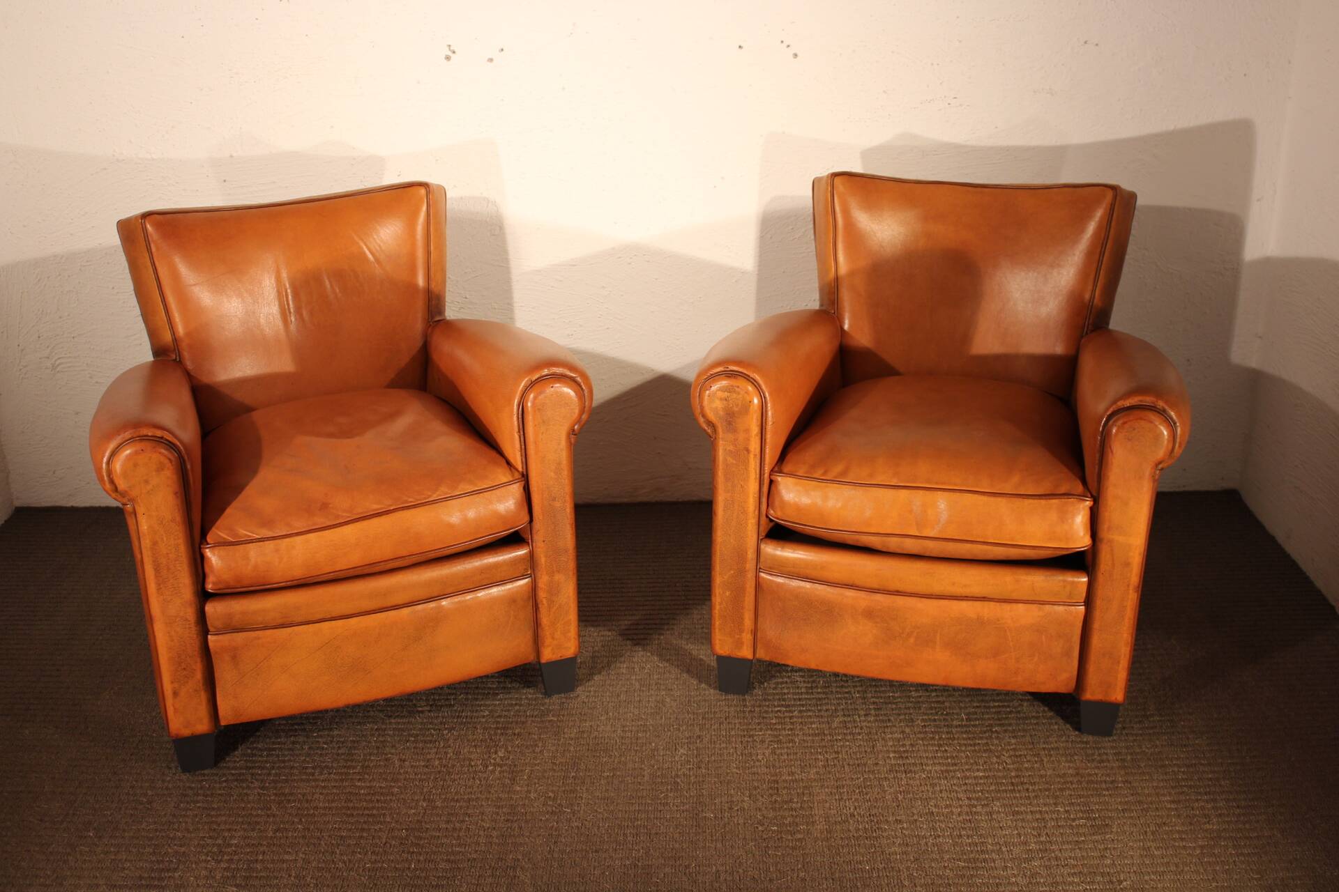 Pair of club chairs