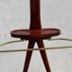 Night jack, anthropomorphic, brass mahogany, Ico Parisi, Fratelli Reguitti, 1950