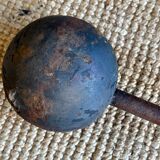 Antique cast iron dumbbell