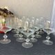 Verres à pied en cristal taillé écailles