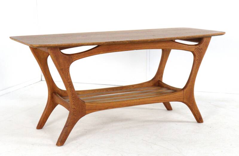 Coffee table 'Huizen' - dutch mid centiry modern design - organic shapes