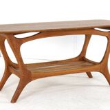 Coffee table 'Huizen' - dutch mid centiry modern design - organic shapes