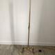 Vintage golden brass tripod floor lamp