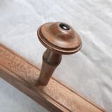 wooden coat rack