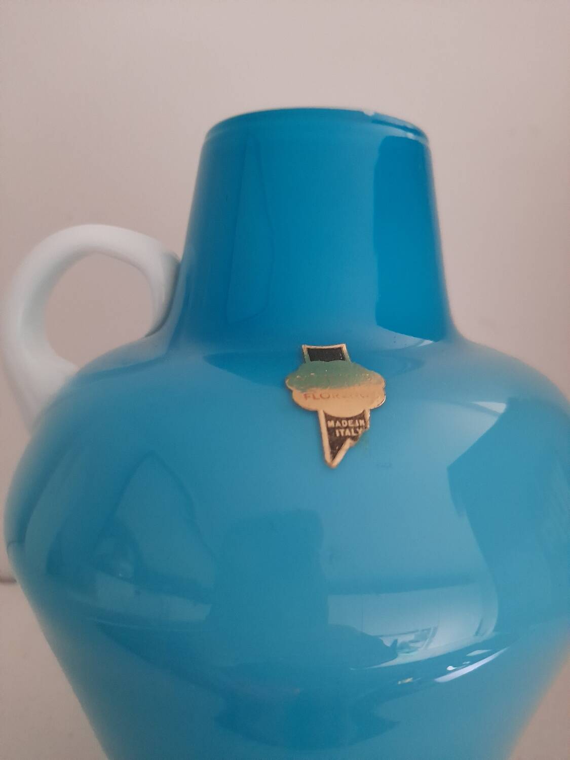 Italian opaline carafe from the 70s