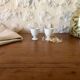 Antique earthenware egg cups