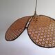 Lustre pétales bambou cannage vintage