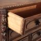 Commode baroque ancienne en noyer et peuplier XVIIIe siècle