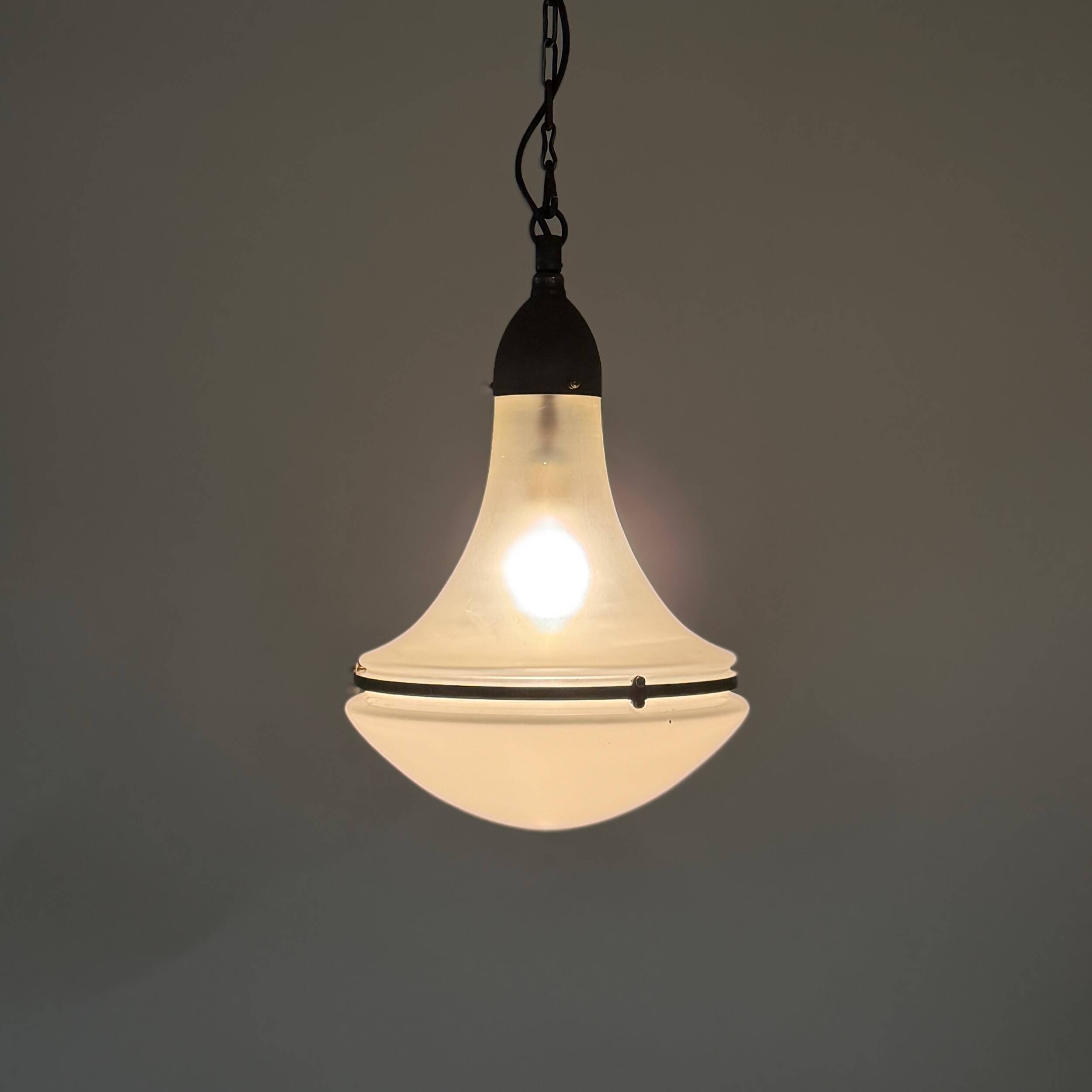 Luzette pendant lamp S&S L1510 by W.Wissmann for Siemens & Schuckert, ca. 1920