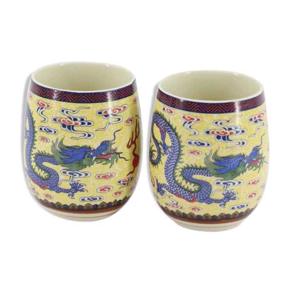Lot de 2 mug chinois en céramique