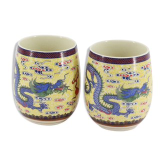 Set of 2 Chinese ceramic mug