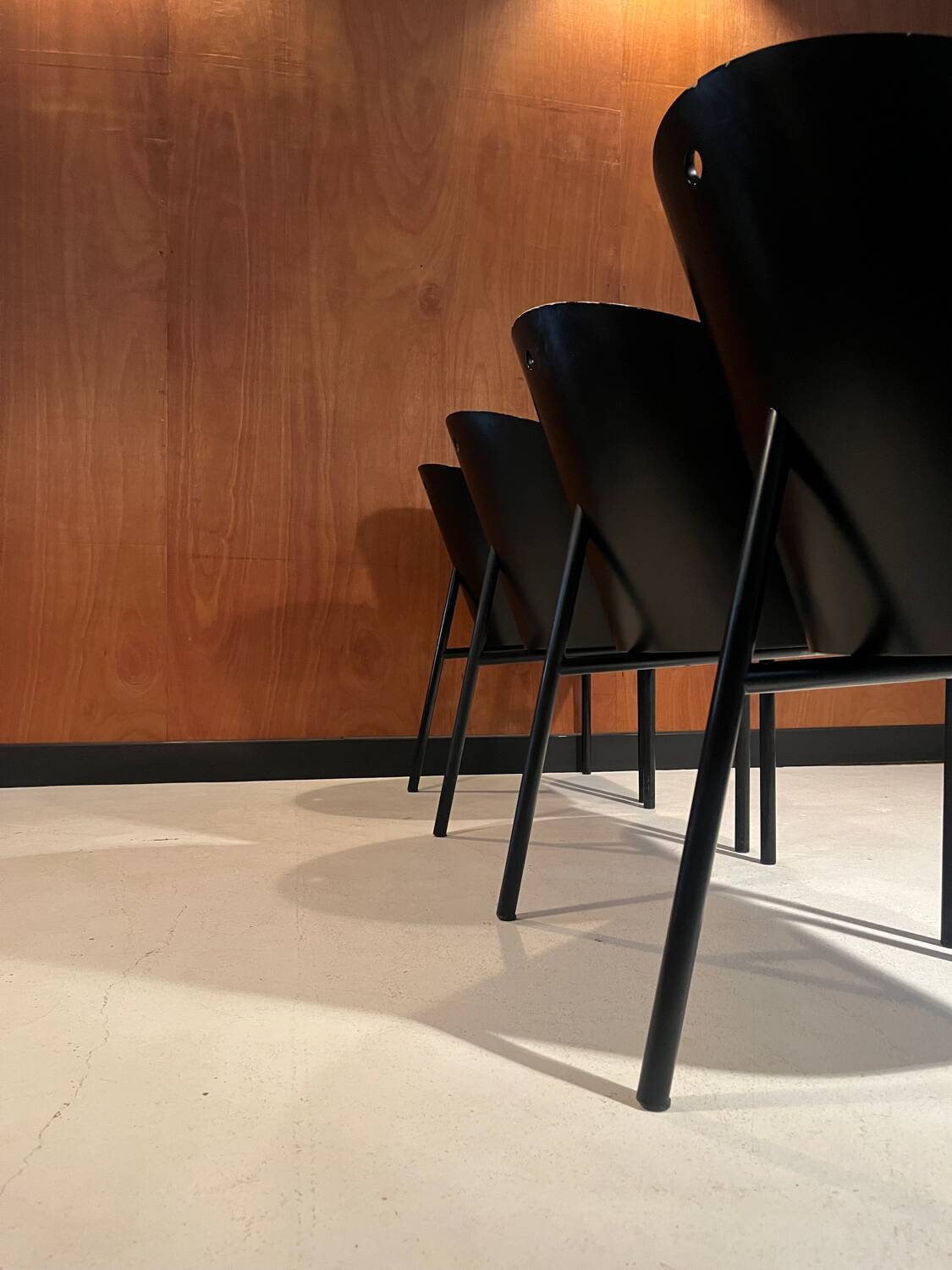 4 "Costes" chairs designed by Philippe Starck around 1985.
