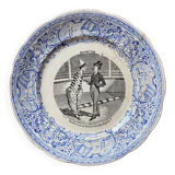 Digoin & Sarreguemines talking plate, “Devinettes” series n°3, late 19th century