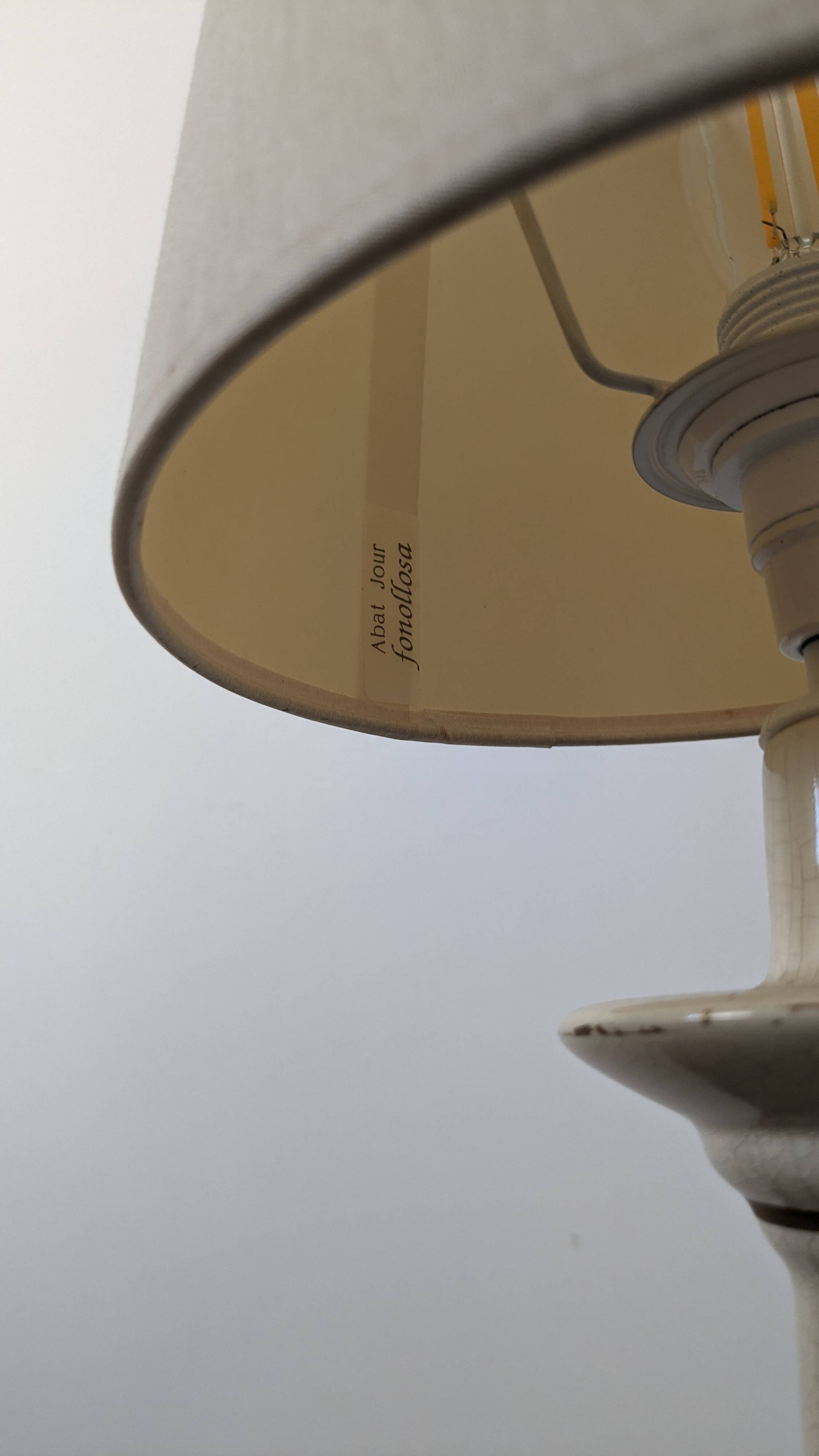 Lampe de salon en céramique craquelée