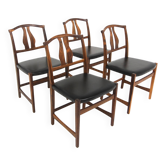 Set de 4 chaises scandinave "Vidars Chair" Vidar Malmsten, Suède, 1970