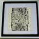 Tableau Vintage Art Optique - Victor Vasarely - Frame 40x40cm