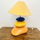 Galet François Châtain Lamp – Blue, Yellow and Orange Design – 60 cm