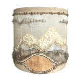 Vintage natural fibers lampshade