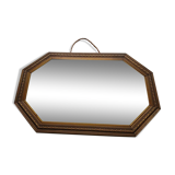 Old copper wood mirror 30x45cm