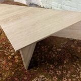 Travertine coffee table