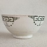 Art Deco iron earth bowl