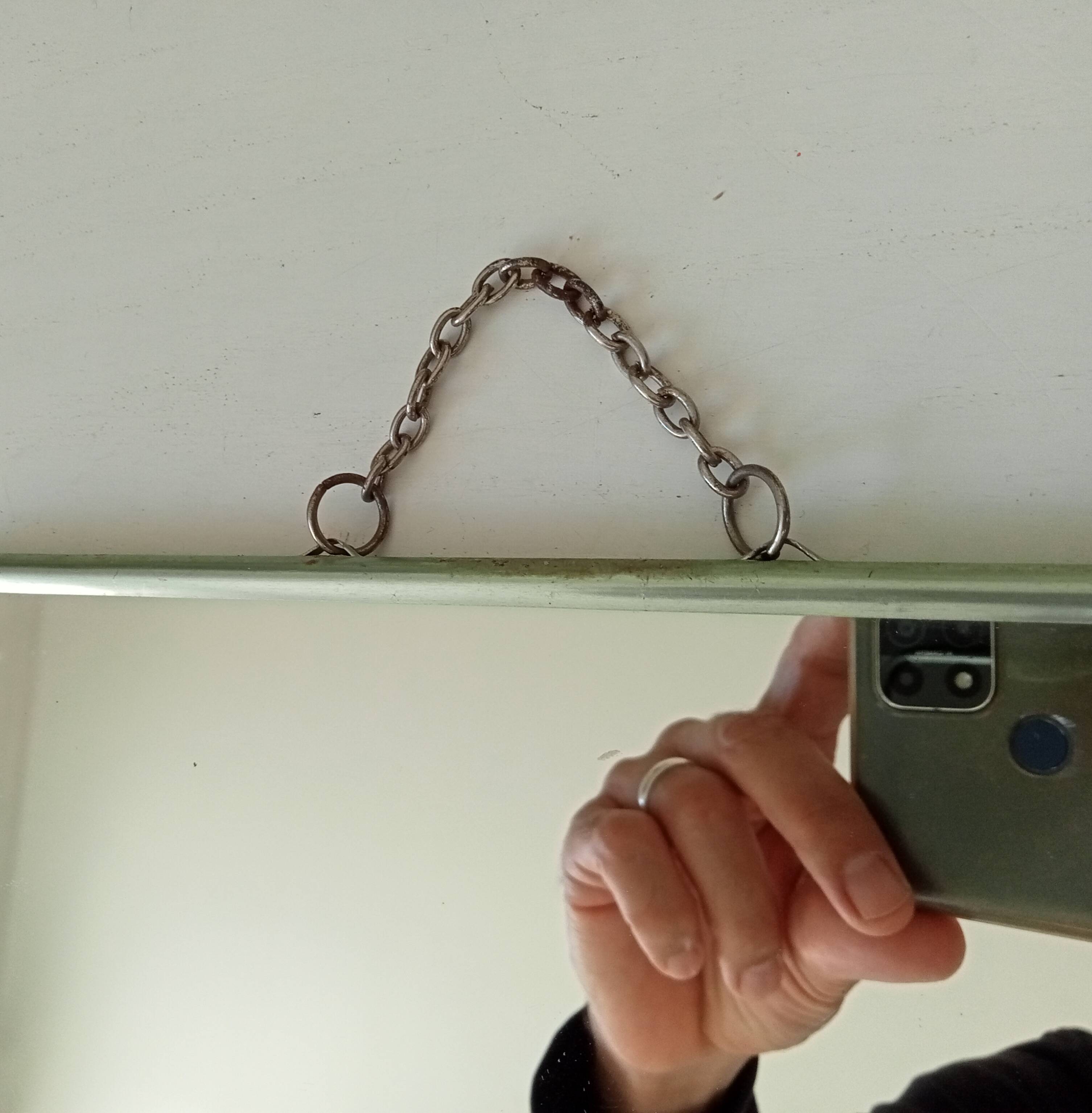 Vintage barber mirror from the 1950s