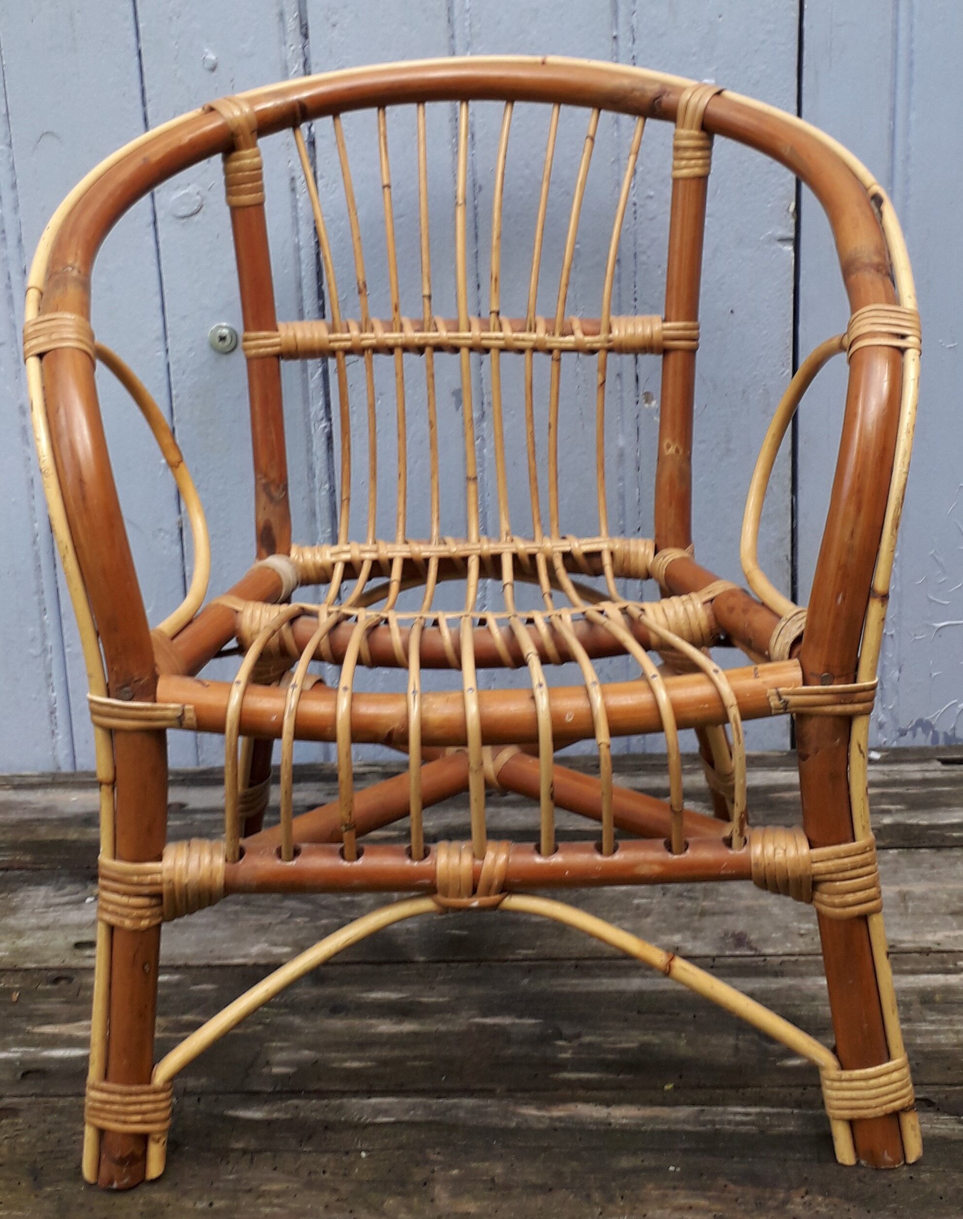 Child rattan armchair