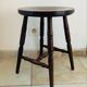 Tabouret quadripode rustique en bois des années 1970/80