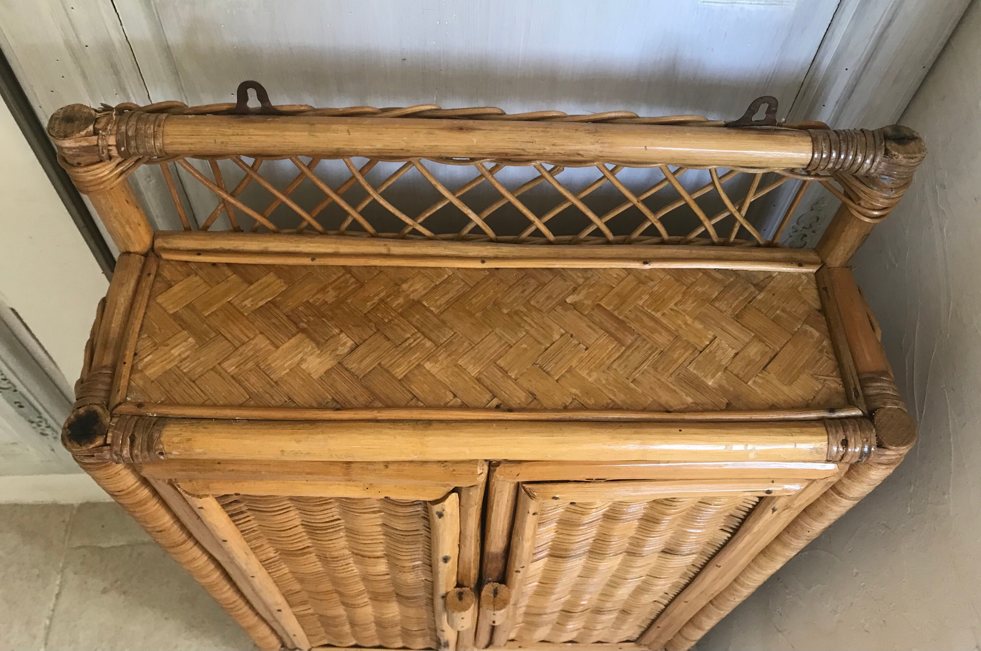 Rattan wall cabinet 82X48