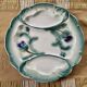 Artichoke plate Digoin in majolica faience barbotine