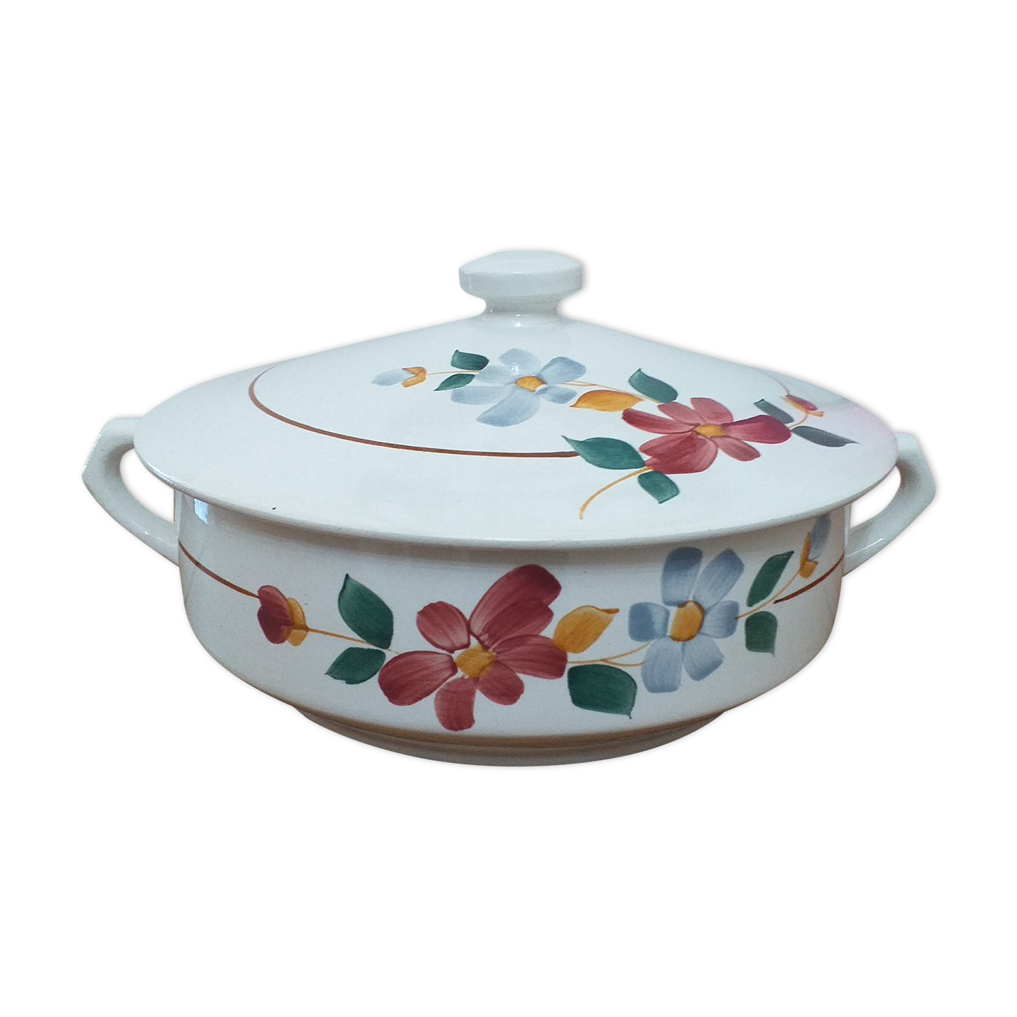Sigh with porcelain lid Saint Amand model 7011