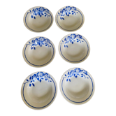 Hollow plates ceranord saint amand blue flower
