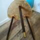 Table basse formica marron