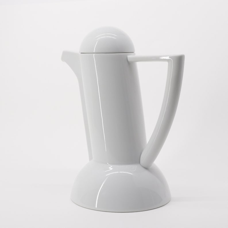 Coffee set porcelain, color white, design edited by Arzberg Lutz Rabolt German